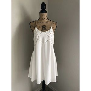Lulus Easy Honey Ivory Slip Dress NWOT 💕
